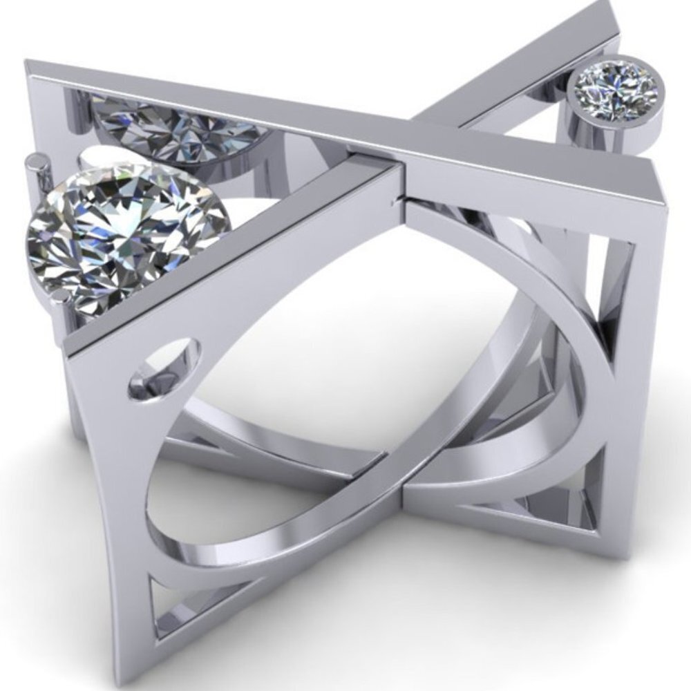 🔥Unique 925 Silver Plated X Overlapping Curious Ring, GPMB1427